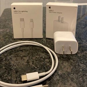 IPhone USB-C to lightning Charger 18w and 1m cord